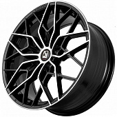 Диск KoKo Kuture FF010 8,5x19 5*114,3 Et:35 Dia:73,1 Gloss Black+Maching Face
