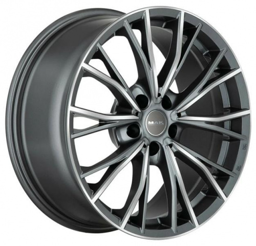 Диск MAK Mark 8x17 5*120 Et:53 Dia:72,6 Gun Met-Mirror Face