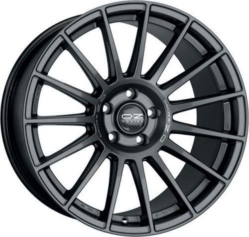 Диск OZ Superturismo LM 9,5x19 5*112 Et:21 Dia:66,6 MATT GRAPHITE SILVER LETTERING