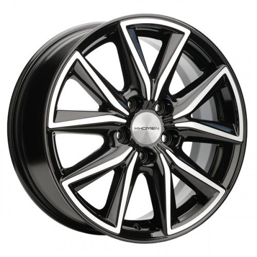Диск Khomen 1706 7x17 5*108 Et:50 Dia:63,35 Black-FP