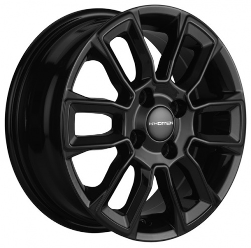 Диск Khomen KHW1406 5,5x14 4*100 Et:38 Dia:67,1 Black
