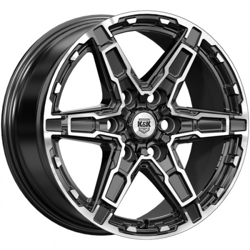 Диск K&K Дистрикт 8x18 6*139,7 Et:35 Dia:67,1 алмаз чёрный