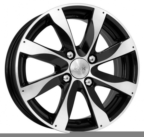 Диск K&K Джемини 5,5 x 14 4*100 Et: 43 Dia: 60,1 алмаз черный