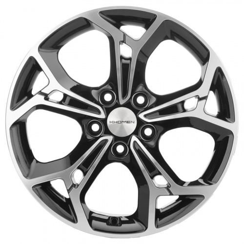 Диск Khomen 1702 7 x 17 5*114,3 Et: 48,5 Dia: 67,1 Black-FP