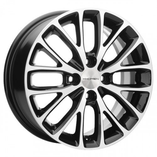 Диск Khomen 1506 6 x 15 4*100 Et: 37 Dia: 60,1 BLACK-FP