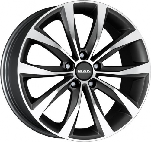 Диск MAK WOLF 7x17 5*98 Et:41 Dia:58,1 Gunmetal Mirror Face