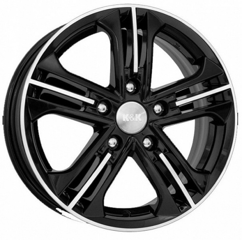 Диск K&K Trinity 6x15 5*100 Et:39 Dia:67,1 алмаз черный