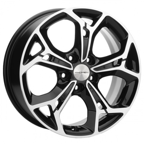 Диск Khomen 1702 7x17 5*114,3 Et:37 Dia:66,6 BLACK-FP