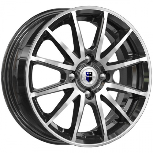 Диск K&K Квант 5,5x14 4*100 Et:38 Dia:67,1 алмаз чёрный