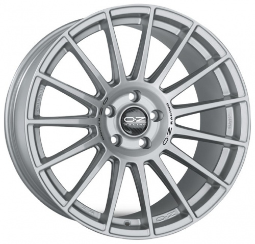 Диск OZ Superturismo LM 9,5x19 5*112 Et:21 Dia:66,6 MATT GRAPHITE SILVER LETTERING