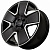 Диск Kipardo KF61 7,5x17 4*100 Et:40 Dia:73,1 Gloss Black Machined Face