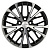 Диск Khomen 1705 7 x 17 5*108 Et: 40 Dia: 60,1 Black-FP