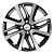 Диск Khomen 1609 6 x 16 4*100 Et: 50 Dia: 60,1 BLACK-FP