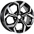 Диск KDW KD1639 6,5x16 5*114,3 Et:50 Dia:67,1 Black Front Polished