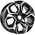 Диск KDW KD1620 6,5x16 5*108 Et:45 Dia:63,3 Black Front Polished