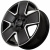 Диск Kipardo KF61 7,5x17 5*100 Et:40 Dia:73,1 Gloss Black Machined Face