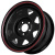 Диск Grizzly SW01 8x16 6*139,7 Et:-10 Dia:110,1 Shinning Black With 2 Red Line