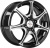 Диск X'trike X-110 6 x 14 4*100 Et: 35 Dia: 67,1 BK/FP