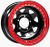 Диск Off-Road-Wheels Black 10 x 16 5*139,7 Et: -44 Dia: 110 черный с бедлоком (красный)