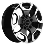 Диск Khomen 1725 6,5x17 5*139,7 Et:35 Dia:98 Black-FP