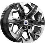 Диск K&K Тейт 7,5x17 6*139,7 Et:30 Dia:106,1 алмаз чёрный