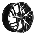 Диск Khomen 1722 6,5x17 5*114,3 Et:45 Dia:67,1 Black-FP