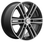 Диск X'trike X-124 7,5x17 6*139,7 Et:25 Dia:100,1 BKM/FP