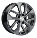 Диск Khomen 1703 7x17 5*110 Et:46 Dia:63,3 BLACK-FP