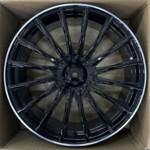 Диск KoKo Kuture 0396 9x20 5*112 Et:34 Dia:66,6 Gloss Black With Lip Polish