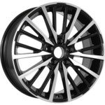 Диск KDW KD1740 7x17 5*110 Et:43 Dia:63,35 Black Front Polished