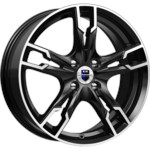Диск K&K Солар 7x17 4*100 Et:43 Dia:60,1 алмаз-чёрный