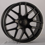 Диск Powcan BK5318 9,5x21 5*112 Et:22 Dia:66,6 Black Matt with Lip Polish