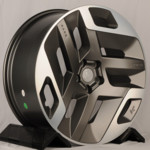 Диск KoKo Kuture 0371 9,5x22 5*120 Et:45 Dia:72,6 Satin Grey Machined Face