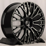 Диск Powcan 3S1111 9,5x22 5*112 Et:37 Dia:66,6 BKF black clear (MB-B)