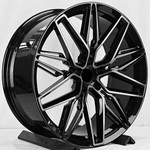 Диск KoKo Kuture 048 9x20 5*112 Et:30 Dia:66,6 Gloss Black Brush With Dark Tint