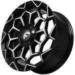 Диск Kipardo KF65 7,5x17 4*98 Et:38 Dia:73,1 Gloss Black Machined Face