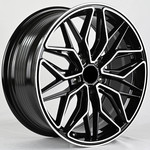 Диск KoKo Kuture FF585 7,5x17 5*114,3 Et:38 Dia:73,1 Gloss Black+Maching Face