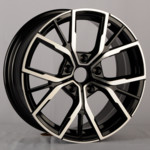 Диск KoKo Kuture FF156 8,5x19 5*112 Et:30 Dia:66,6 Gloss Black+Maching Face