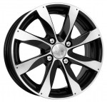 Диск K&K Джемини 6 x 15 4*100 Et: 45 Dia: 67,1 алмаз черный