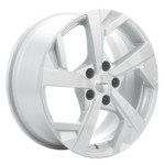 Диск Khomen 1712 7 x 17 5*114,3 Et: 45 Dia: 66,1 F-Silver