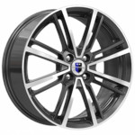 Диск K&K Эрфурт 7 x 17 5*114,3 Et: 45 Dia: 66,1 алмаз чёрный