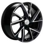 Диск Khomen 1714 7 x 17 5*114,3 Et: 39 Dia: 60,1 Black-FP