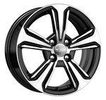 Диск K&K КС 777 6 x 15 4*100 Et: 46 Dia: 54,1 алмаз черный