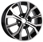 Диск K&K КС945 6 x 15 4*100 Et: 46 Dia: 54,1 Алмаз черный