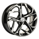 Диск Khomen 1716 7 x 17 5*114,3 Et: 45 Dia: 60,1 Black-FP