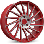 Диск Keskin Tuning KT17 8,5x19 5*112 Et:45 Dia:72,6 Matt Red Front Polish