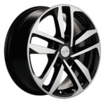 Диск Khomen 1612 6,5x16 5*100 Et:39 Dia:57,1 Black-FP