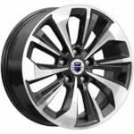 Диск K&K Авиор 7x17 5*112 Et:49 Dia:57,1 алмаз чёрный