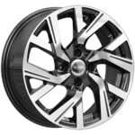 Диск K&K КС1030 6x15 4*100 Et:37 Dia:60,1 алмаз чёрный