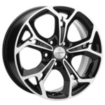 Диск Khomen 1702 7x17 5*114,3 Et:48 Dia:56,1 Black-FP